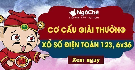 Cơ cấu giải thưởng xổ số điện toán 123, 6x36