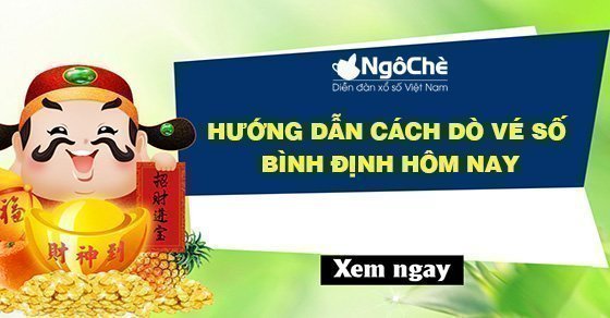 Hướng dẫn cách dò vé số Bình Định hôm nay